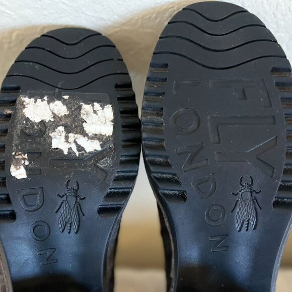 Fly London Woman's Suede Low Ankle Slip-On Wedge Shoes Sz 7 - 7.5 - Picture 10 of 13